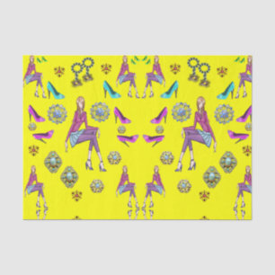 Decorative tissue paper teenagers shoes