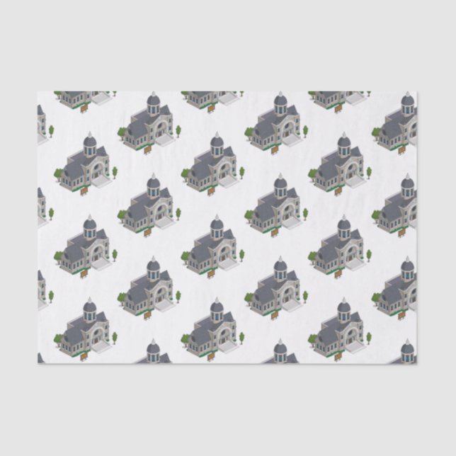 Decorative Tissue Paper Temple (Front)