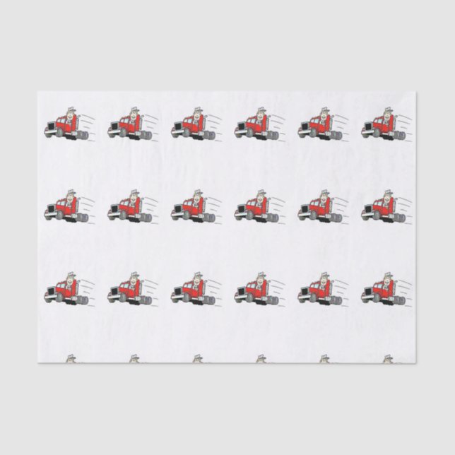 Decorative Tissue Paper Truck Driver (Front)