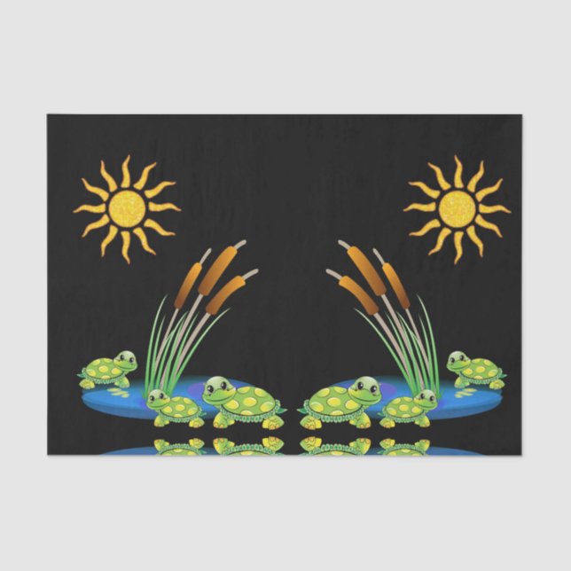 Decorative tissue paper Turtles (Front)