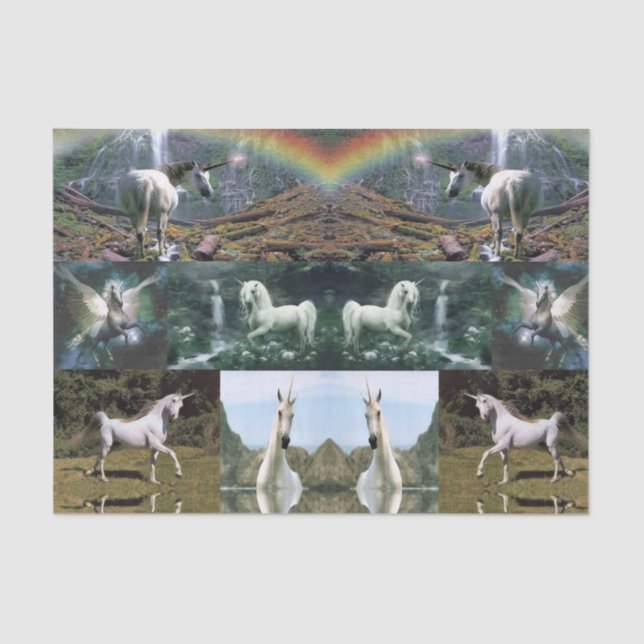 Decorative tissue paper unicorns (Front)