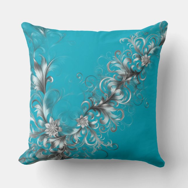 Decorative Turquoise  Cushion (Front)