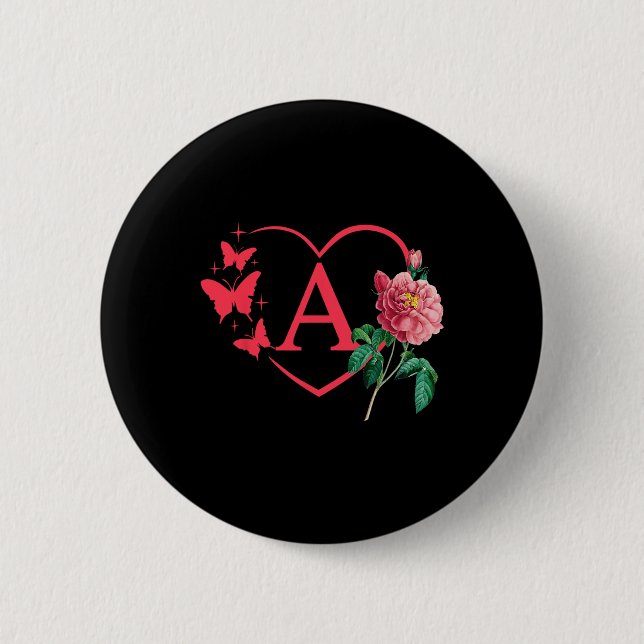 Decorative Valentine  6 Cm Round Badge (Front)