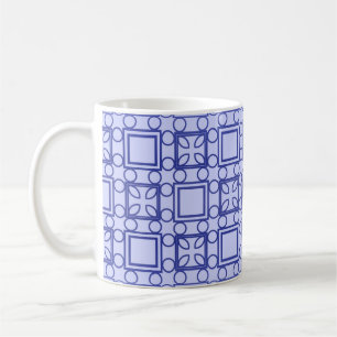 Decorative vintage style seamless geometric patter coffee mug