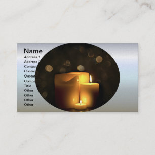 Decorative Votive Candles Business Card