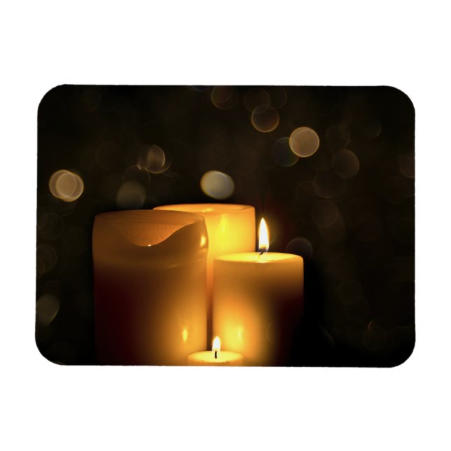 Decorative Votive Candles Magnet (Horizontal)