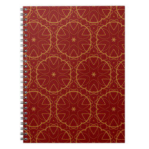 Decorative wallpaper design in shape. seamless pat notebook