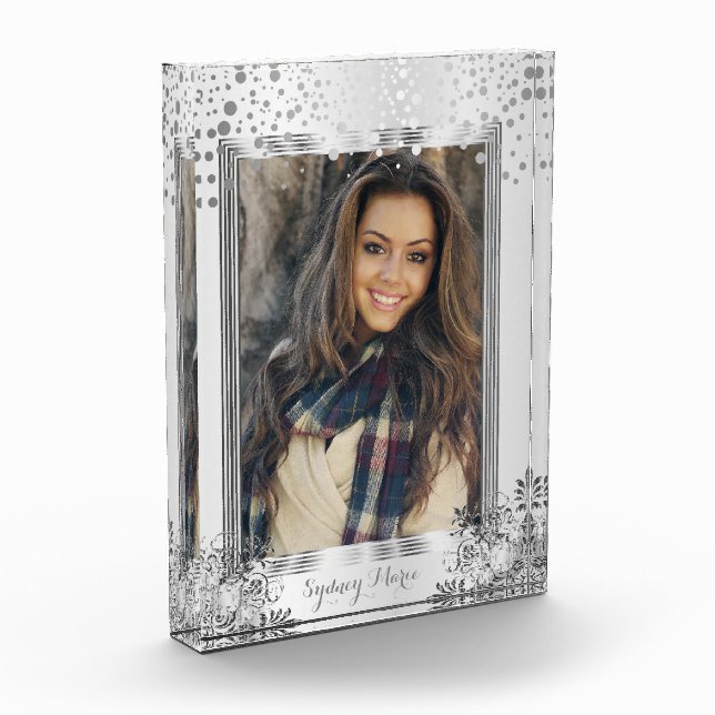 Decorative White & Silver Confetti - DIY Photo (Left)