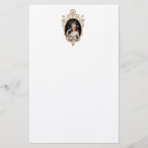 Decorative young Marie Antoinette portrait  Stationery