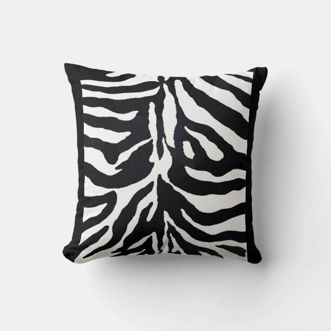 Decorative zebra pattern design texture nature cushion (Front)