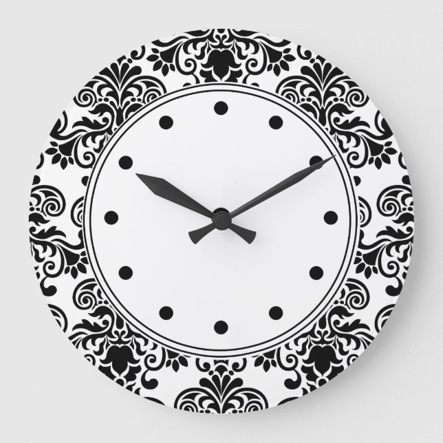 Decorator Damask Wall Decor Clocks (Front)