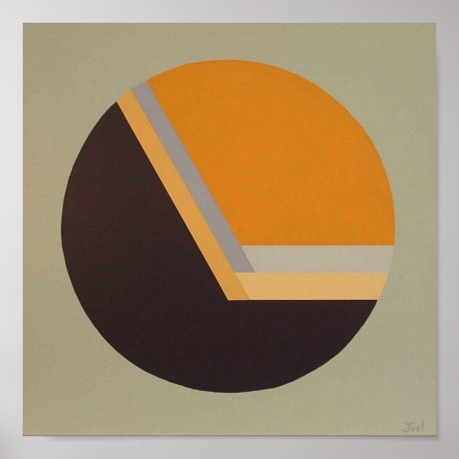 DecoSphere print (10"x10" tangerine) (Front)
