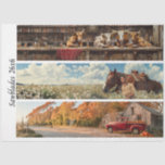 Decoupage 26x6" Handsaw Rustic Wall Art Designs  Tissue Paper<br><div class="desc">Americana Series – 26x6 Inch Horizontal Sawblade Designs for Rustic Wall Art This playful and heartwarming trio of 26x6 inch sawblade designs blends humor, nostalgia, and seasonal charm—each panel crafted to spark conversation and connection. • Top Panel: A whimsical bar scene featuring four expressive cows enjoying drinks at a rustic...</div>