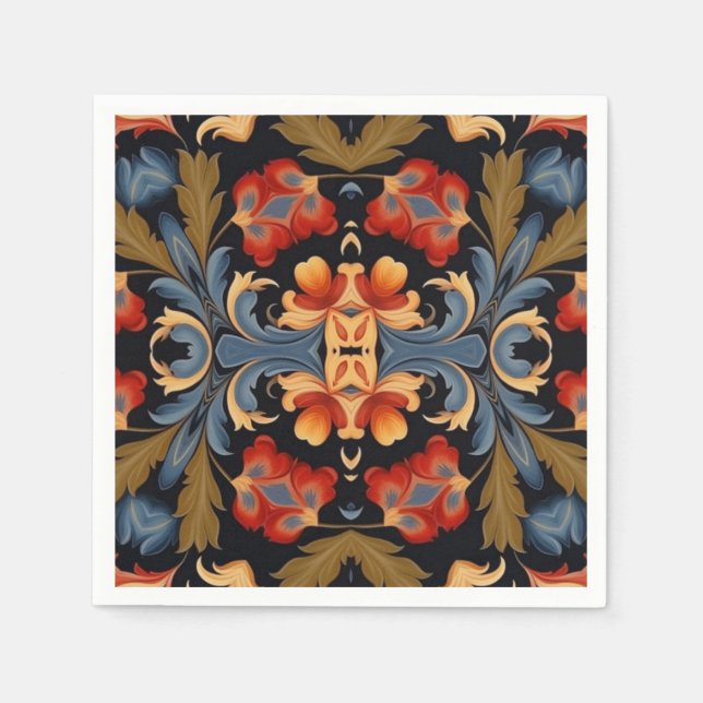 Decoupage 43 Folk Art inspired Napkin (Front)