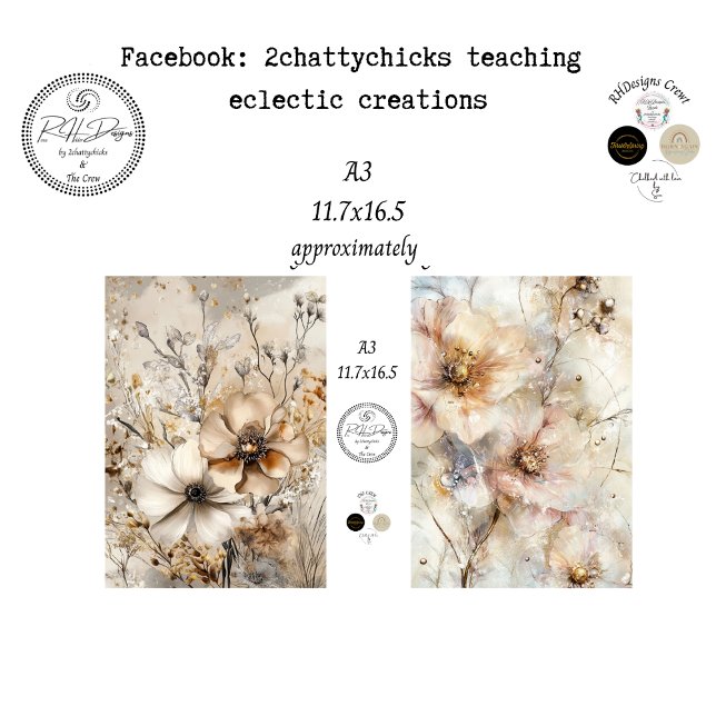 Decoupage A3 Botanicals Artwork Designs  Tissue Paper (Creator Uploaded)