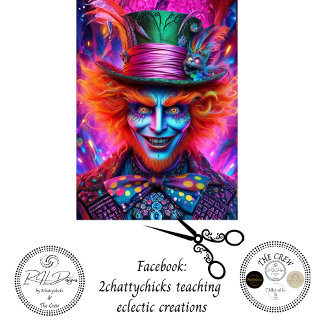 Decoupage Abraham L. Tea Time Trickster Portrait Tissue Paper