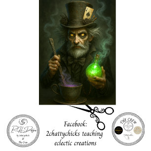 Decoupage Alchemist Timekeeper Glowing Potion  Tissue Paper