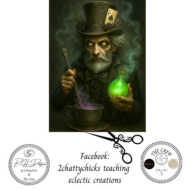 Decoupage Alchemist Timekeeper Glowing Potion  Tissue Paper (Creator Uploaded)
