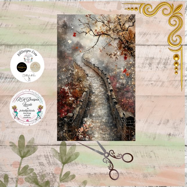 Decoupage Ancient Great Wall of China  Tissue Paper (Creator Uploaded)