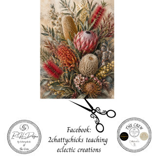 Decoupage Australian Native Banksia Botanical Tissue Paper