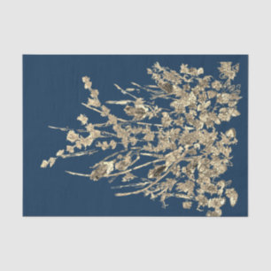 Decoupage Blue Wildflower  Tissue Paper