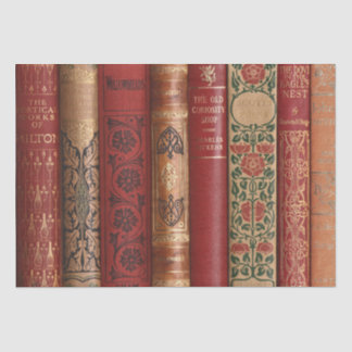Decoupage Book Spines (Dickens Large) Tissue Paper