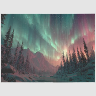 Decoupage Breathtaking Northern Lights Tissue Paper