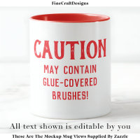 Decoupage Brushes Quote Custom RW04 Funny Craft