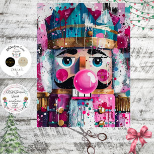 Decoupage Bubblegum Majesty Pink Nutcracker  Tissue Paper
