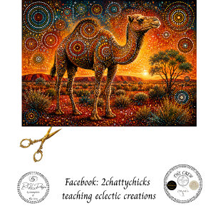Decoupage Came Aboriginal Inspired Art Tissue Paper