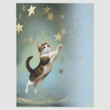 Decoupage Celestial Kitten