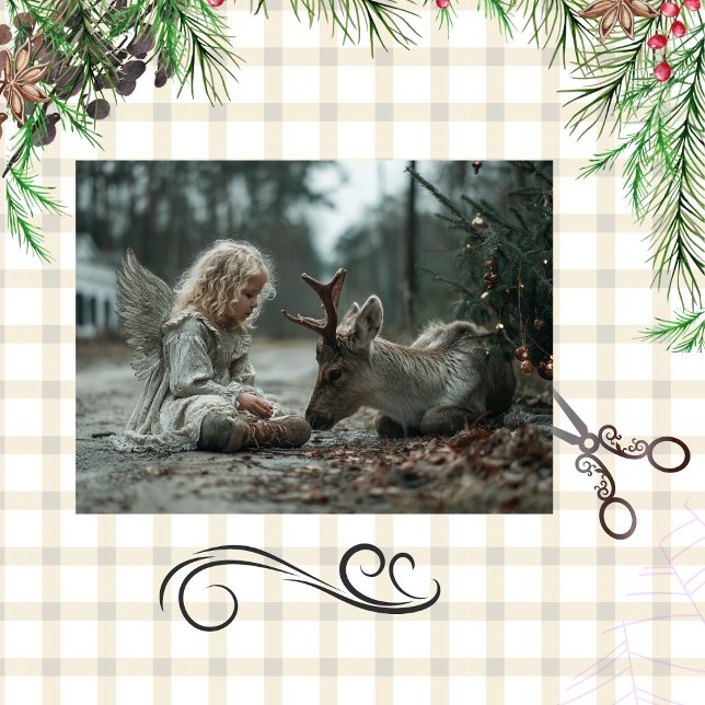 Decoupage Christmas Angel Country Road  Tissue Paper (Creator Uploaded)