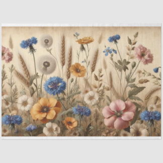 Decoupage Cornflower Dandelion Tissue Paper
