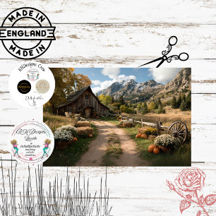 Decoupage Country Side England Autumn Scenery  Tissue Paper