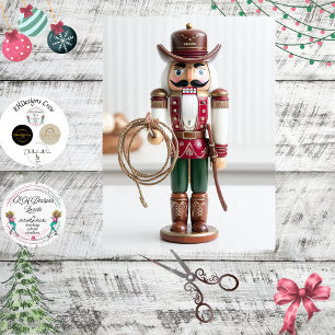 Decoupage Cowboy Nutcracker The Wrangler Tissue Paper