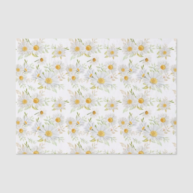 Decoupage Daisy Floral Flowers Tissue Paper (Front)
