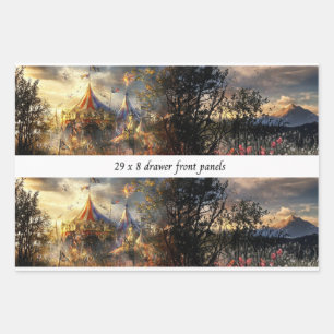 Decoupage Drawer Front Big Top Carnival Panel  Wrapping Paper Sheet