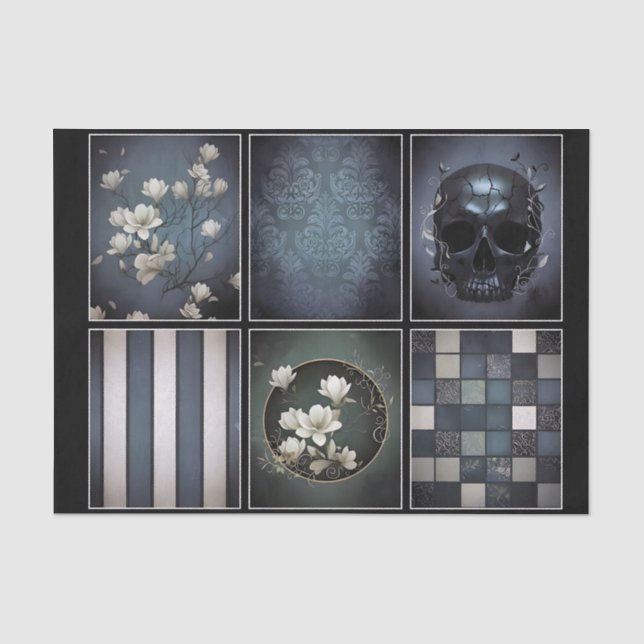 Decoupage/Ephemera Sheet Vitnage Gothic Style  (Front)