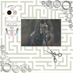 Decoupage Equestrian Arabian Horse Tissue Paper