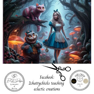 Decoupage Fantasy Girl Enchanted Mushroom Forest Tissue Paper