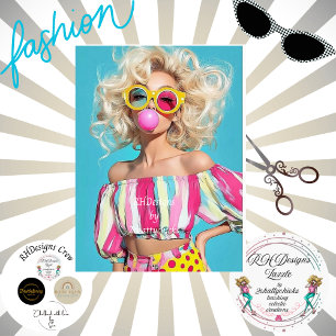 Decoupage Fashionable Chic Bold Stripes & Dots  Tissue Paper