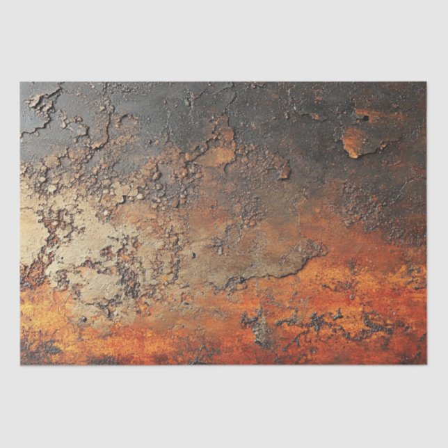 Decoupage Faux Finish Patina Copper  Tissue Paper (Front)