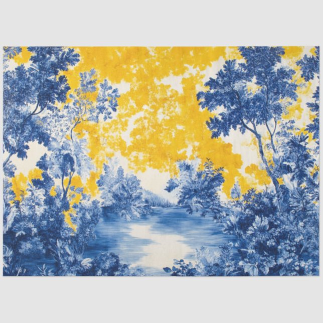 Decoupage French Contemporary Wallpaper Design  Tissue Paper (Front)