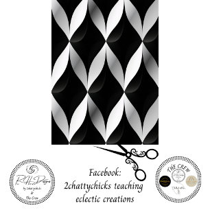 Decoupage Geometric Black White Patterns Contrast  Tissue Paper