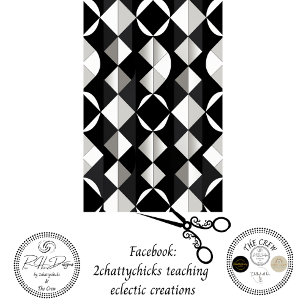 Decoupage Geometric Diamonds Semicircles Abstract Tissue Paper