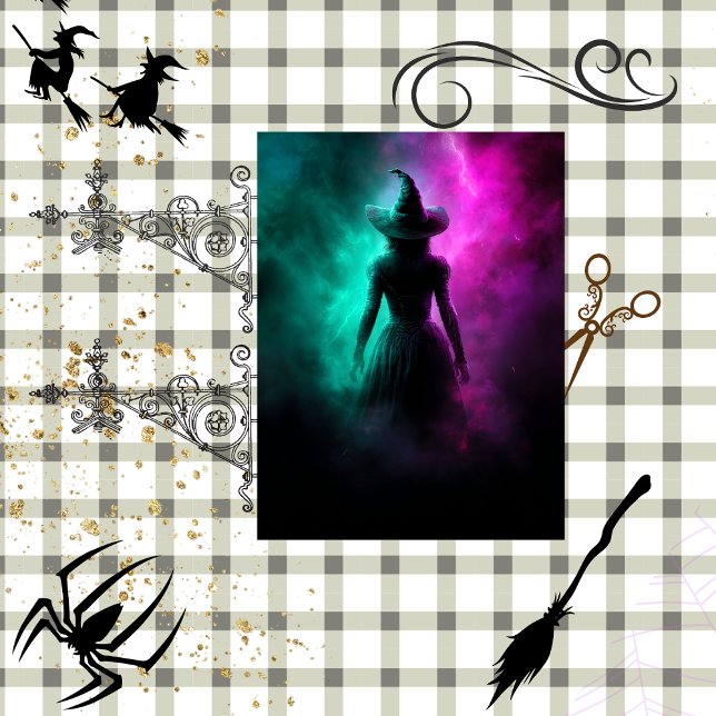 Decoupage Good Witch Wrapped in Thunder & Grace Tissue Paper (Creator Uploaded)