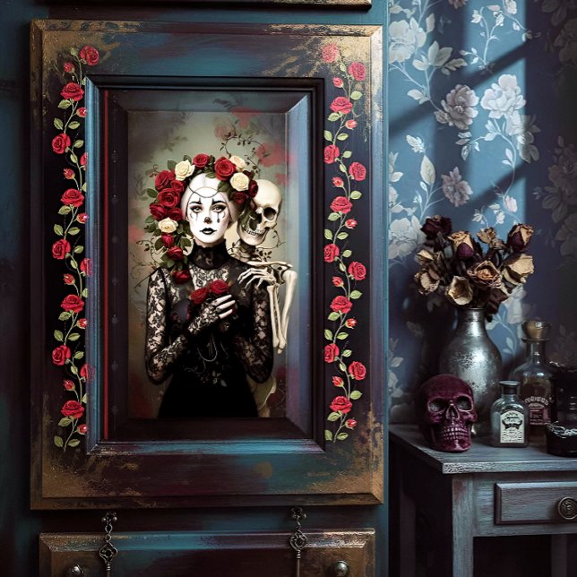 Decoupage Gothic Rose Queen – Dark Romantic Art  Tissue Paper (Creator Uploaded)