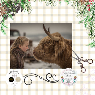Decoupage Highland Cow Meets Kindred Spirit  Tissue Paper