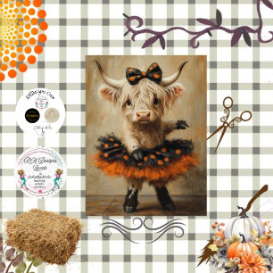 Decoupage Highland Tutu Tinsel Hooves Halloween  Tissue Paper