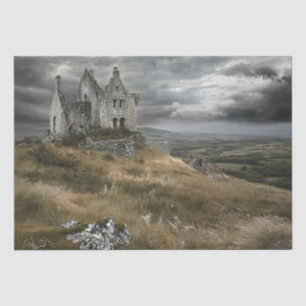 Decoupage Historic Weathered Castle Ireland Tissue Paper